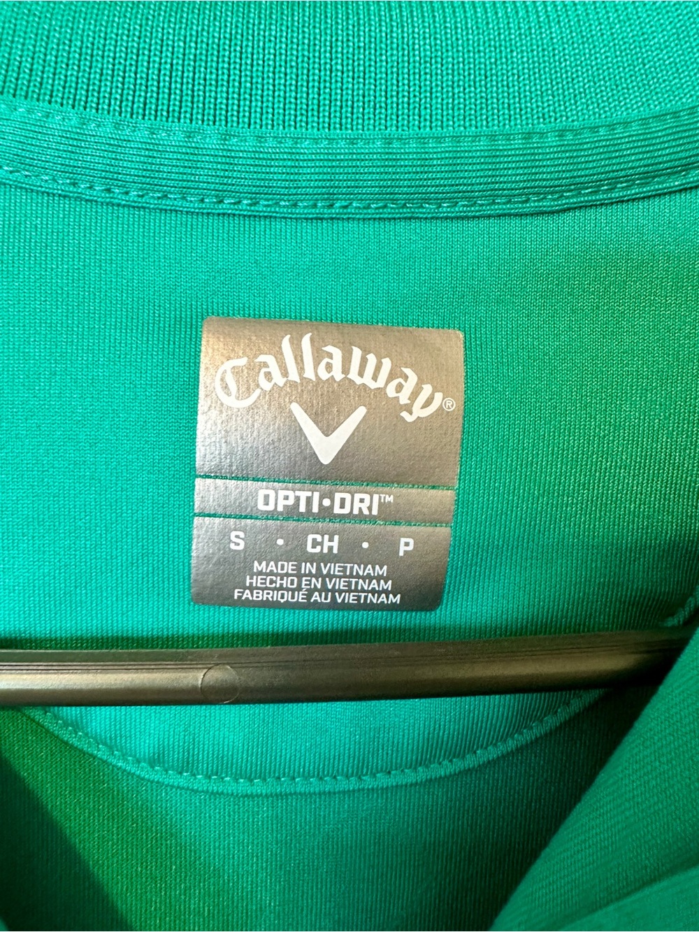 Callaway Opti-Dri Macy’s Supply Chain Golf Polo Green Small Embroidered
